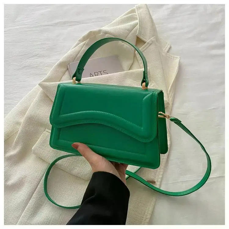 High Quality PU Leather Handbag Purse Women's Bag Solid Color Shoulder Crossbody Bags Lady Messenger Small Tote for Women Girls