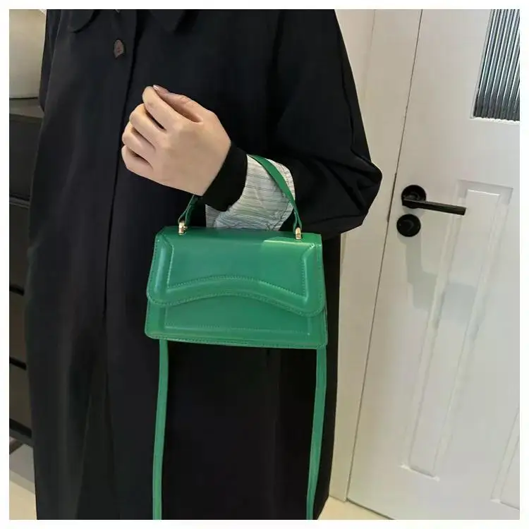 High Quality PU Leather Handbag Purse Women's Bag Solid Color Shoulder Crossbody Bags Lady Messenger Small Tote for Women Girls