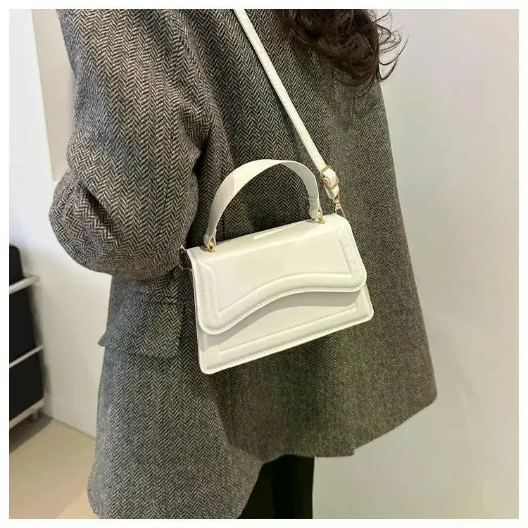 High Quality PU Leather Handbag Purse Women's Bag Solid Color Shoulder Crossbody Bags Lady Messenger Small Tote for Women Girls