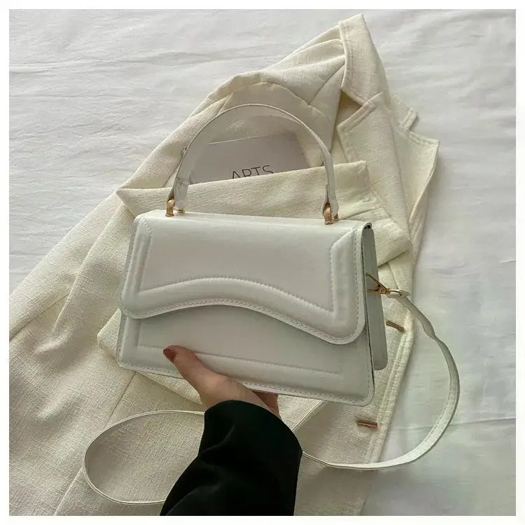 High Quality PU Leather Handbag Purse Women's Bag Solid Color Shoulder Crossbody Bags Lady Messenger Small Tote for Women Girls