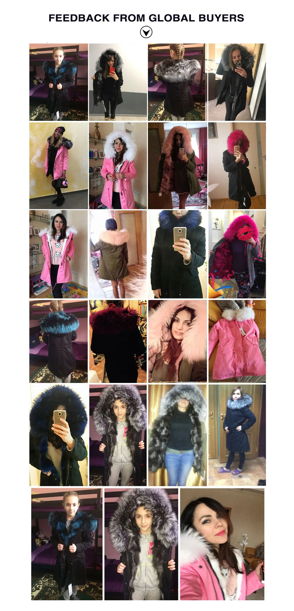MMK fashion women's parka coat rabbit fur lining big raccoon fur collar winter coat jacket long hooded army green season warm ja