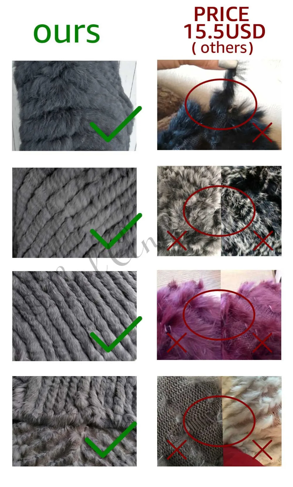 Ethel Anderson Fur Pullover For Women Knitted Genuine Rabbit Fur Poncho Capes Lady Real Fur Knit Wraps Triangle Shawls Jackets