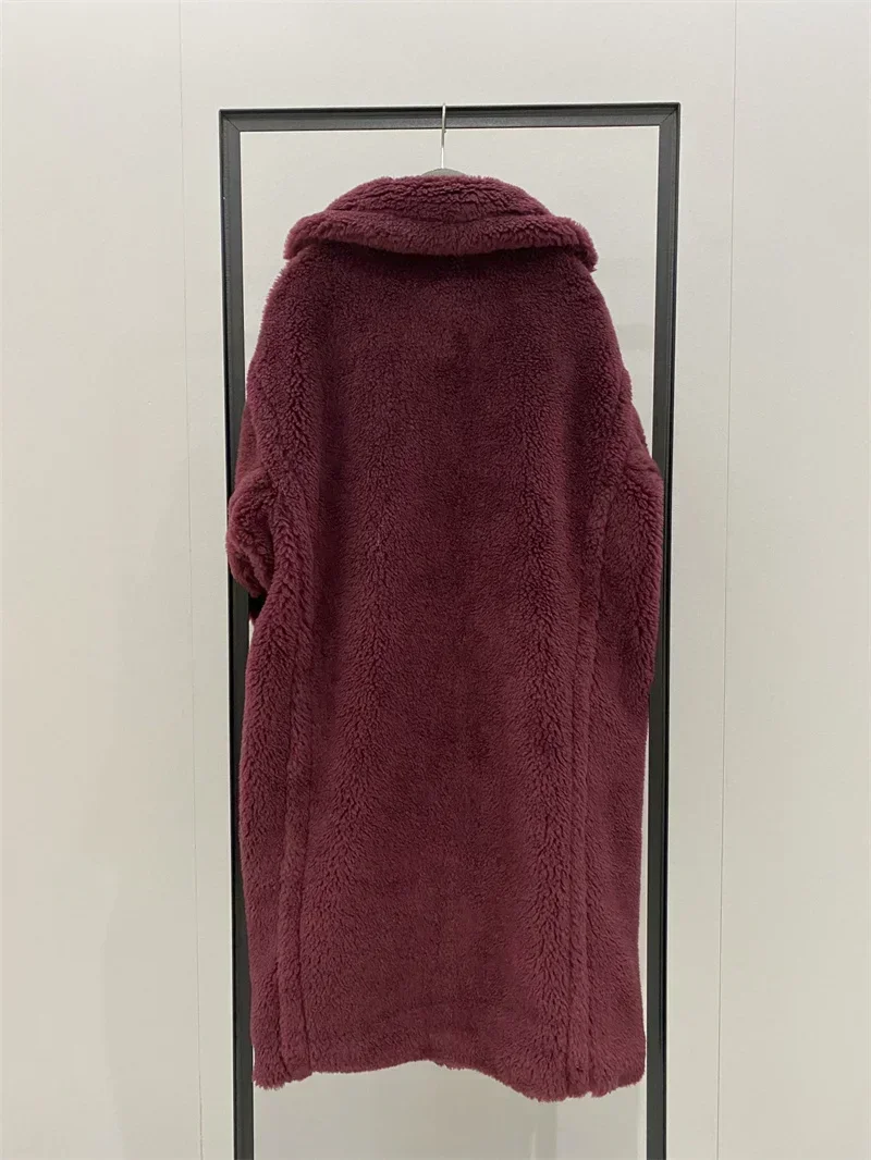 Max Teddy Coat 62% Alpaca 26% Wool 12% Silk Coat Winter Thicken Women's Coat