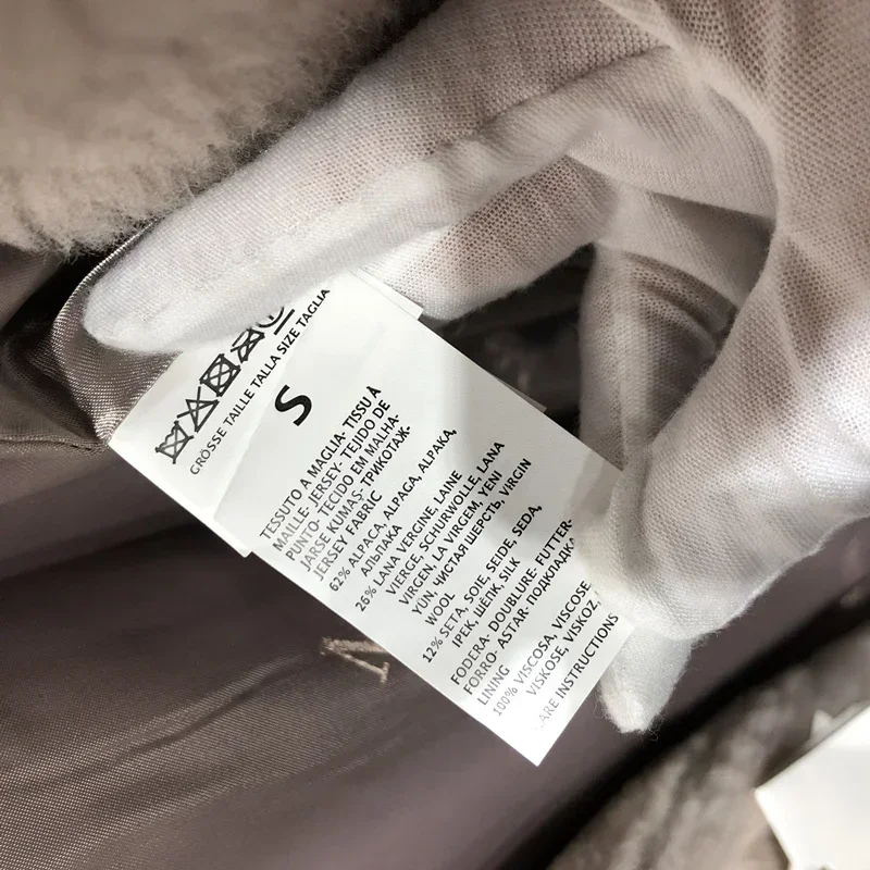 Max Teddy Coat 62% Alpaca 26% Wool 12% Silk Coat Winter Thicken Women's Coat