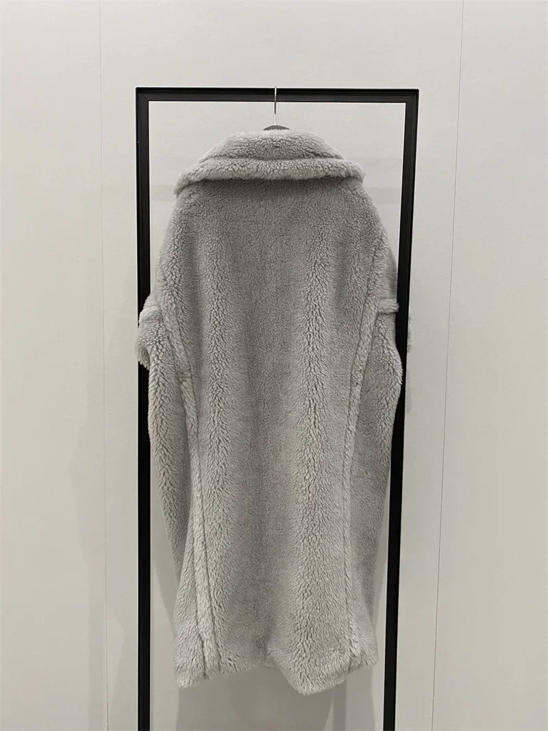 Max Teddy Coat 62% Alpaca 26% Wool 12% Silk Coat Winter Thicken Women's Coat