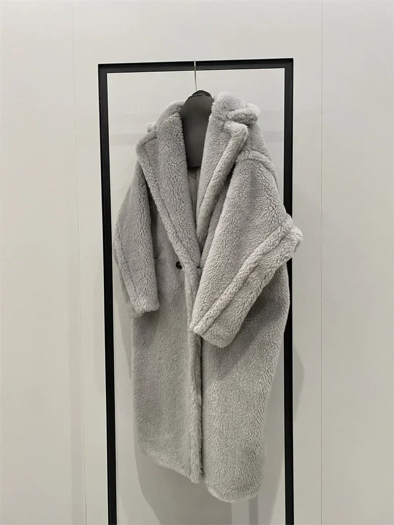 Max Teddy Coat 62% Alpaca 26% Wool 12% Silk Coat Winter Thicken Women's Coat