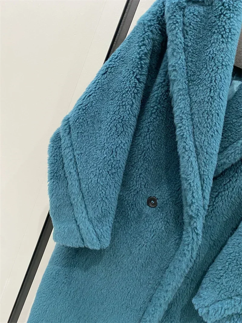 Max Teddy Coat 62% Alpaca 26% Wool 12% Silk Coat Winter Thicken Women's Coat