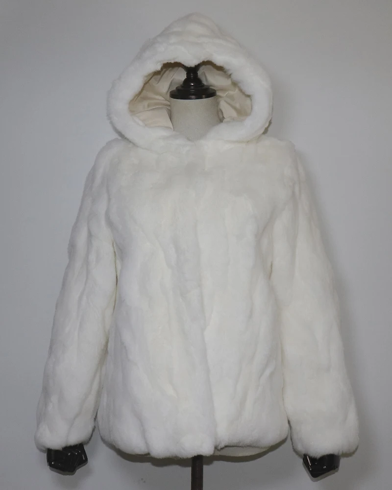 Rex Rabbit Fur Coat Winter Thick Women 100% Natural Real Rex Rabbit Fur Jacket Female Warm Soft Genuine Rex Rabbit Fur Overcoat