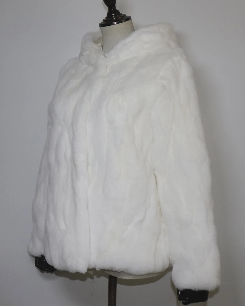 Rex Rabbit Fur Coat Winter Thick Women 100% Natural Real Rex Rabbit Fur Jacket Female Warm Soft Genuine Rex Rabbit Fur Overcoat