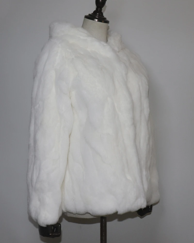 Rex Rabbit Fur Coat Winter Thick Women 100% Natural Real Rex Rabbit Fur Jacket Female Warm Soft Genuine Rex Rabbit Fur Overcoat