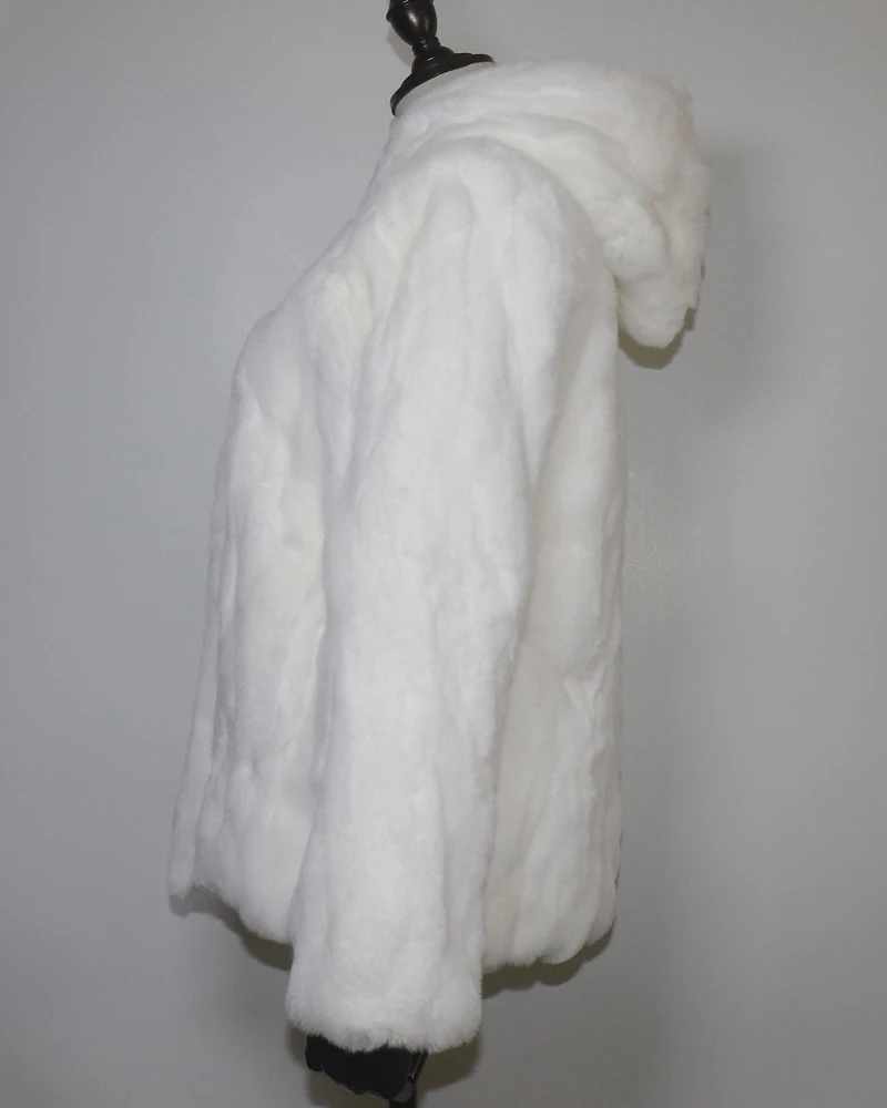 Rex Rabbit Fur Coat Winter Thick Women 100% Natural Real Rex Rabbit Fur Jacket Female Warm Soft Genuine Rex Rabbit Fur Overcoat