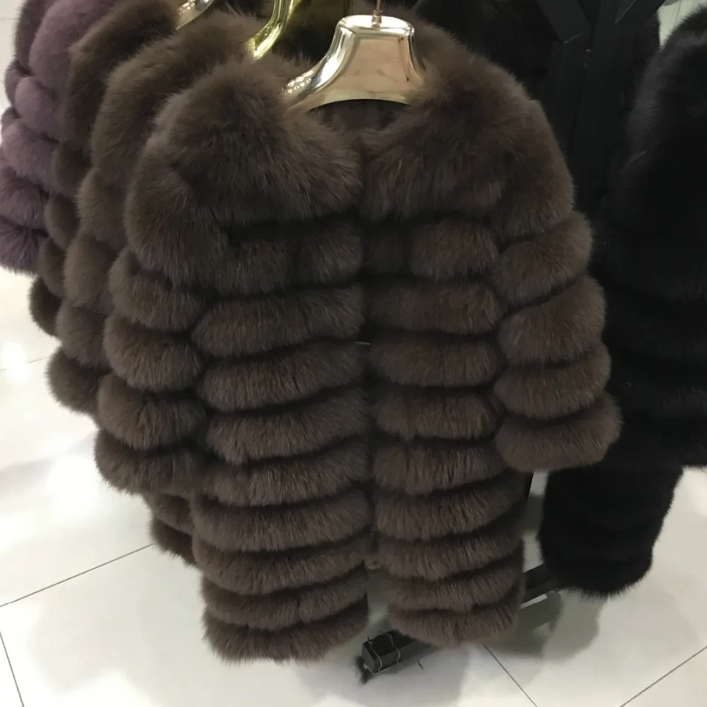 NEW Style 4in1 Real Fur Coats Women Natural Real Fur Jackets Vest Winter Outerwear Women Fox Fur Coat High Quality Fur Clothes