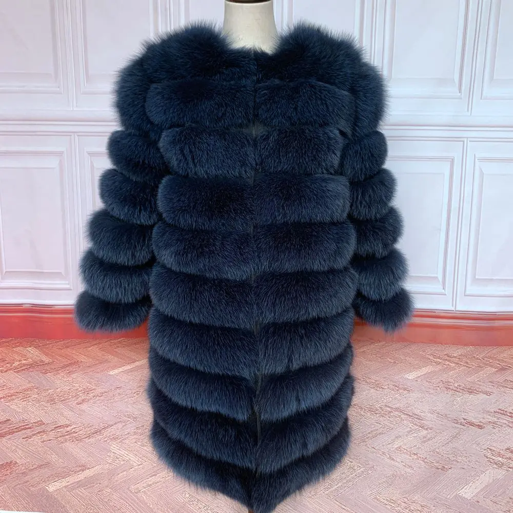 NEW Style 4in1 Real Fur Coats Women Natural Real Fur Jackets Vest Winter Outerwear Women Fox Fur Coat High Quality Fur Clothes