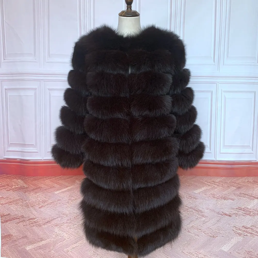 NEW Style 4in1 Real Fur Coats Women Natural Real Fur Jackets Vest Winter Outerwear Women Fox Fur Coat High Quality Fur Clothes