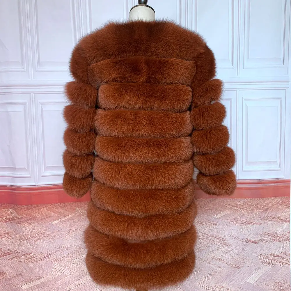 NEW Style 4in1 Real Fur Coats Women Natural Real Fur Jackets Vest Winter Outerwear Women Fox Fur Coat High Quality Fur Clothes