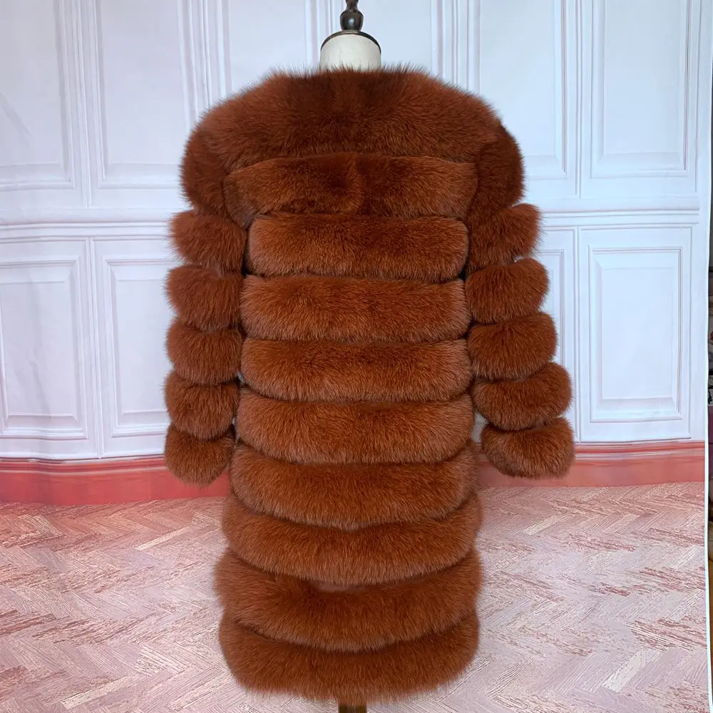 NEW Style 4in1 Real Fur Coats Women Natural Real Fur Jackets Vest Winter Outerwear Women Fox Fur Coat High Quality Fur Clothes