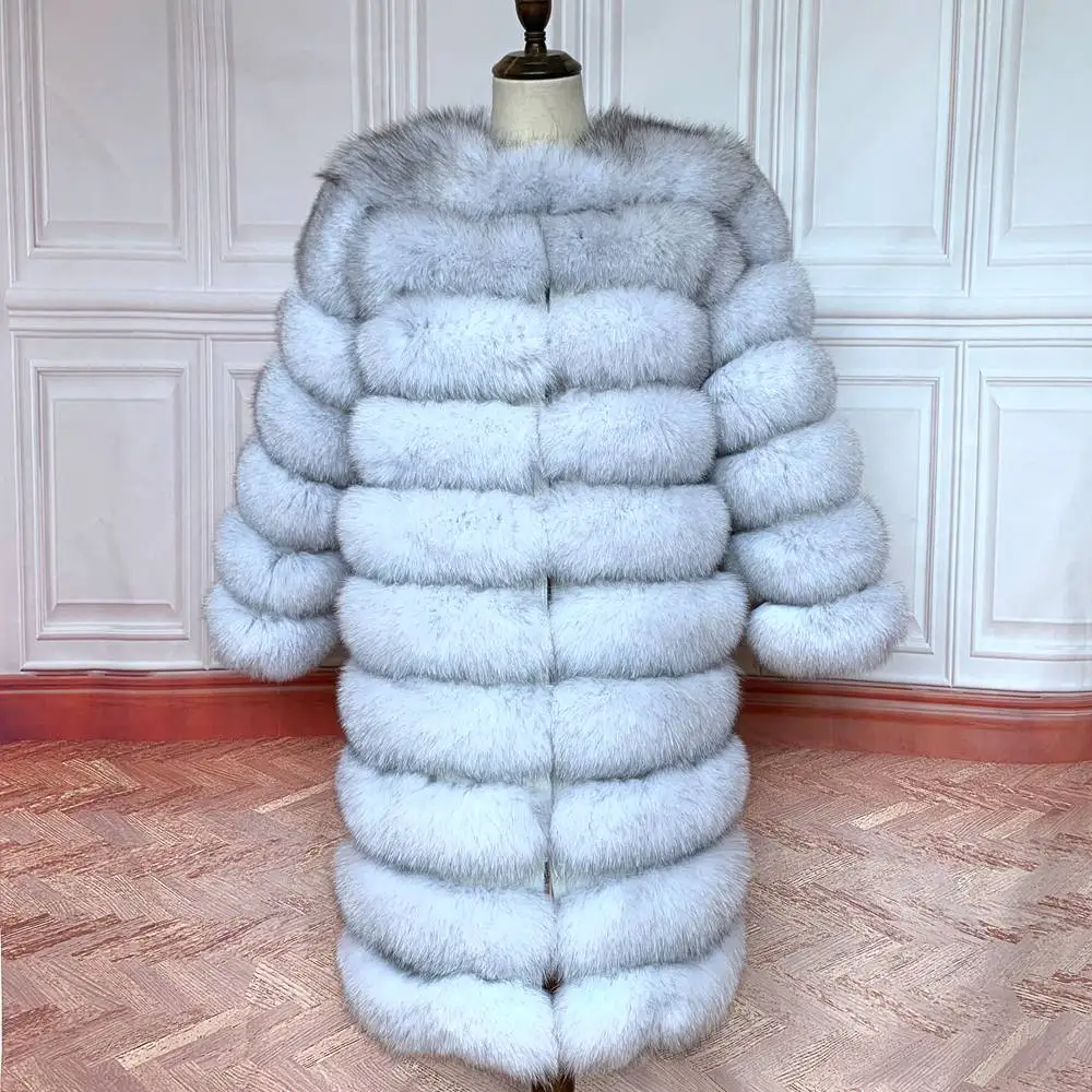 NEW Style 4in1 Real Fur Coats Women Natural Real Fur Jackets Vest Winter Outerwear Women Fox Fur Coat High Quality Fur Clothes