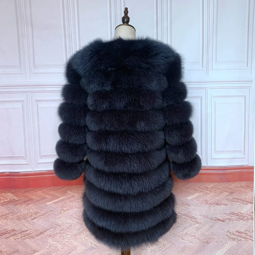 NEW Style 4in1 Real Fur Coats Women Natural Real Fur Jackets Vest Winter Outerwear Women Fox Fur Coat High Quality Fur Clothes