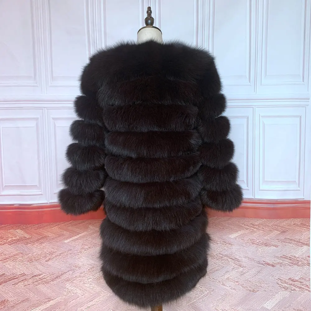 NEW Style 4in1 Real Fur Coats Women Natural Real Fur Jackets Vest Winter Outerwear Women Fox Fur Coat High Quality Fur Clothes