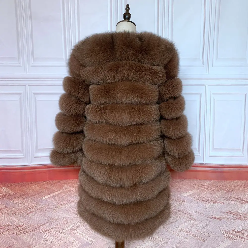 NEW Style 4in1 Real Fur Coats Women Natural Real Fur Jackets Vest Winter Outerwear Women Fox Fur Coat High Quality Fur Clothes