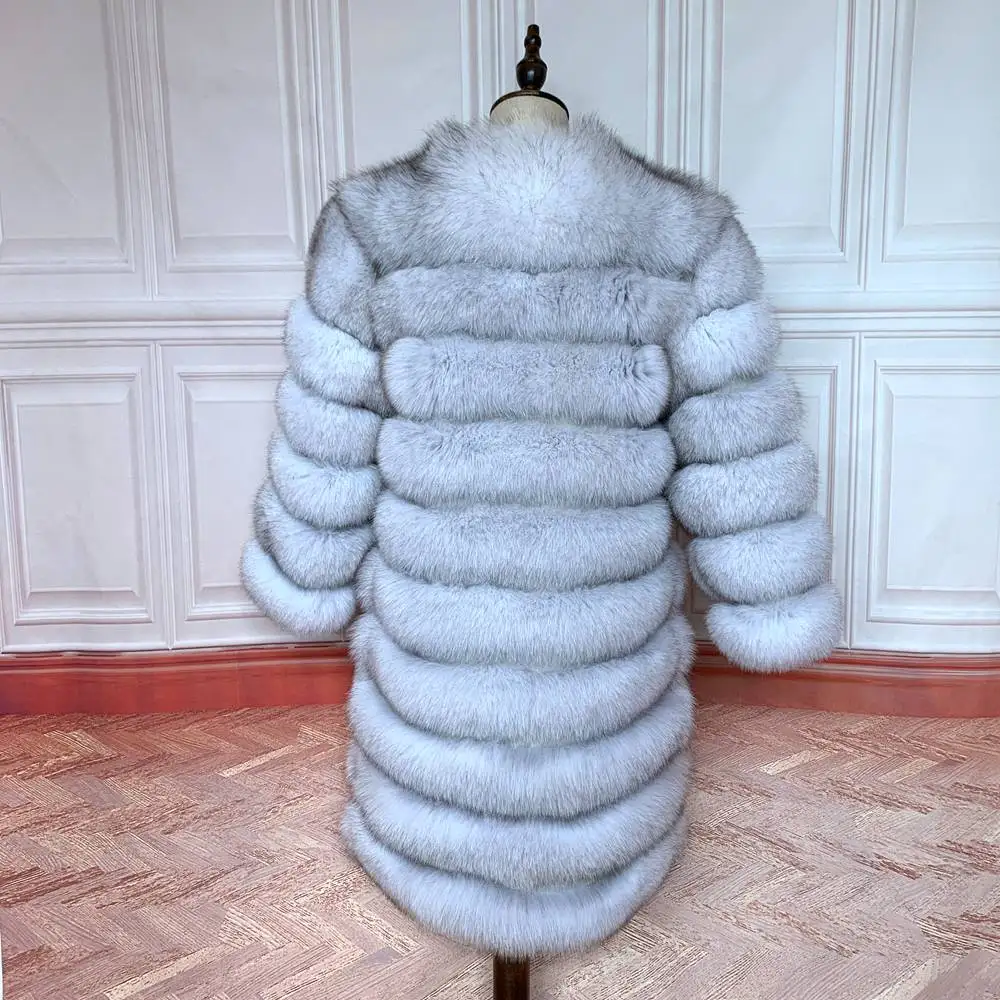 NEW Style 4in1 Real Fur Coats Women Natural Real Fur Jackets Vest Winter Outerwear Women Fox Fur Coat High Quality Fur Clothes