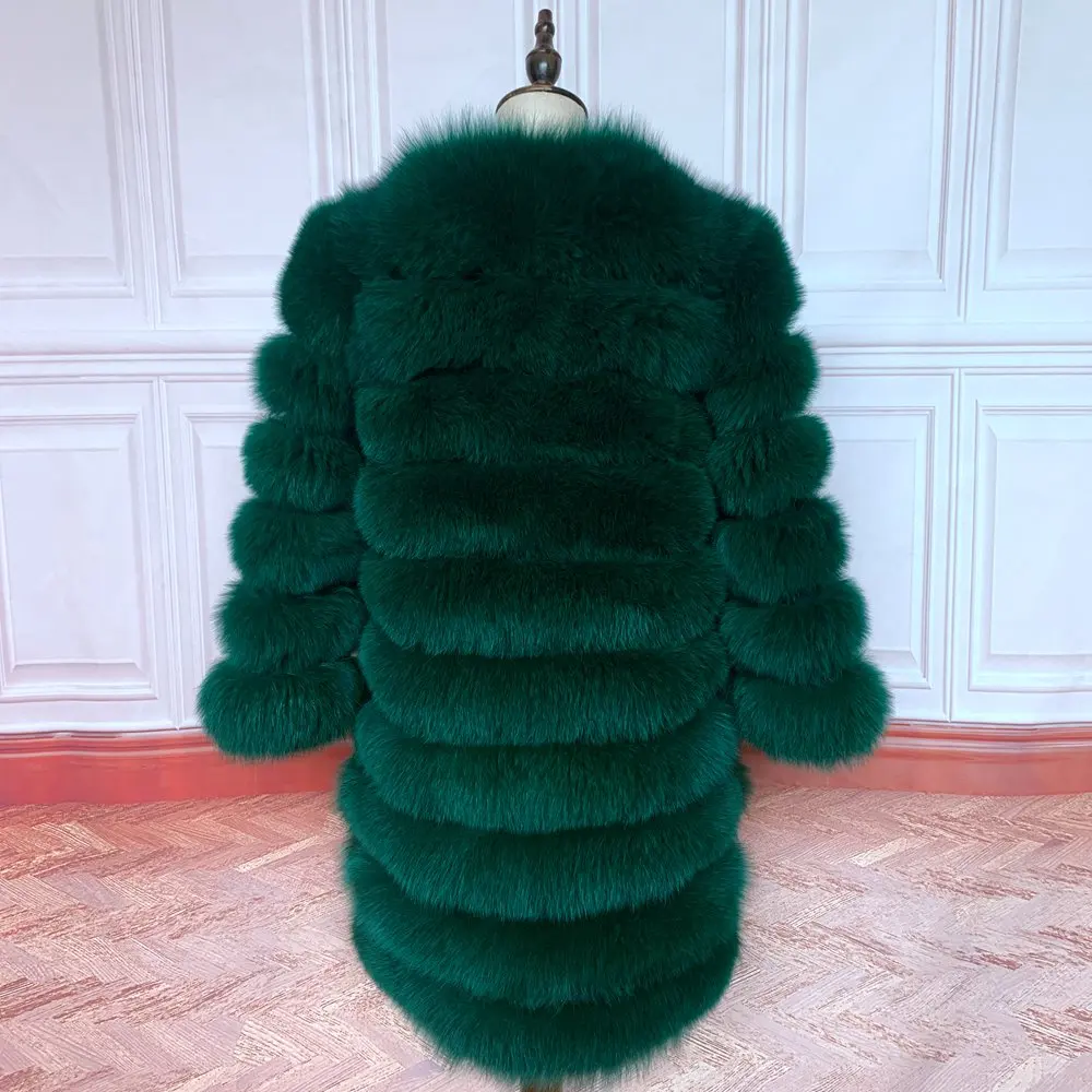 NEW Style 4in1 Real Fur Coats Women Natural Real Fur Jackets Vest Winter Outerwear Women Fox Fur Coat High Quality Fur Clothes