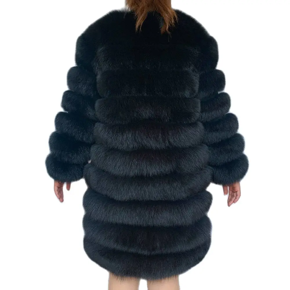 NEW Style 4in1 Real Fur Coats Women Natural Real Fur Jackets Vest Winter Outerwear Women Fox Fur Coat High Quality Fur Clothes