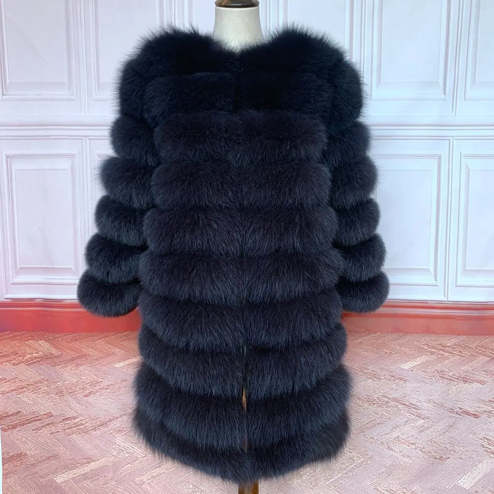 NEW Style 4in1 Real Fur Coats Women Natural Real Fur Jackets Vest Winter Outerwear Women Fox Fur Coat High Quality Fur Clothes