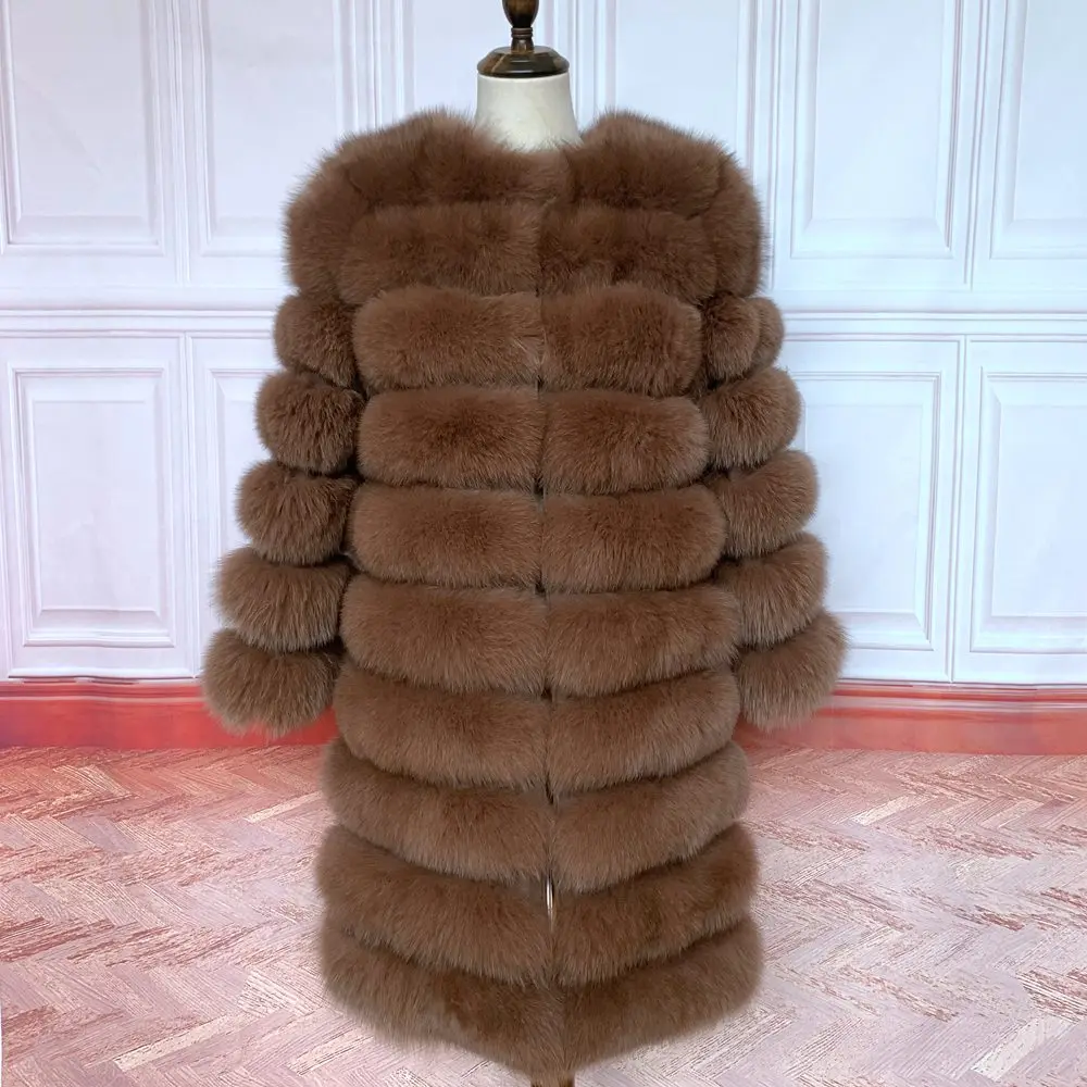 NEW Style 4in1 Real Fur Coats Women Natural Real Fur Jackets Vest Winter Outerwear Women Fox Fur Coat High Quality Fur Clothes