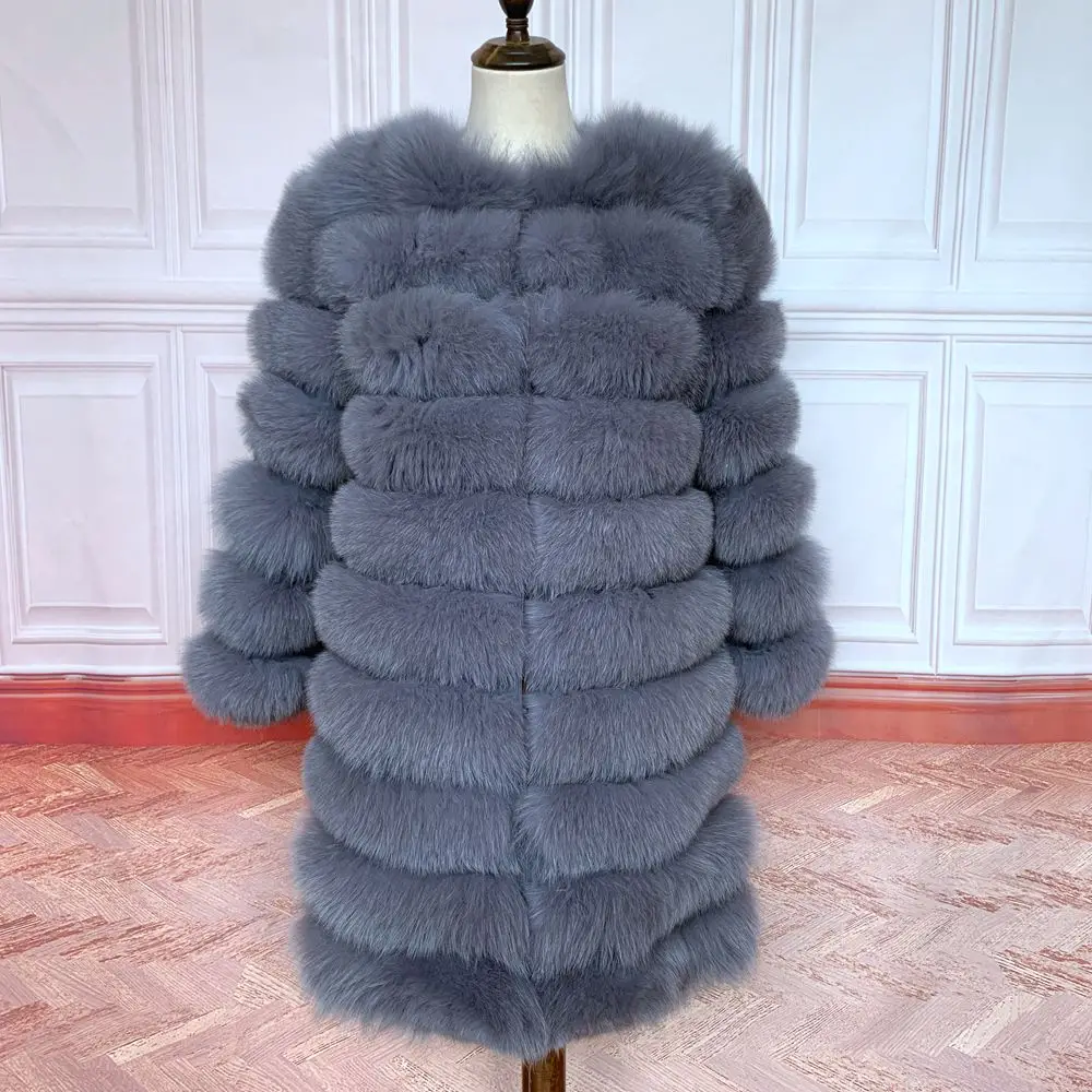 NEW Style 4in1 Real Fur Coats Women Natural Real Fur Jackets Vest Winter Outerwear Women Fox Fur Coat High Quality Fur Clothes