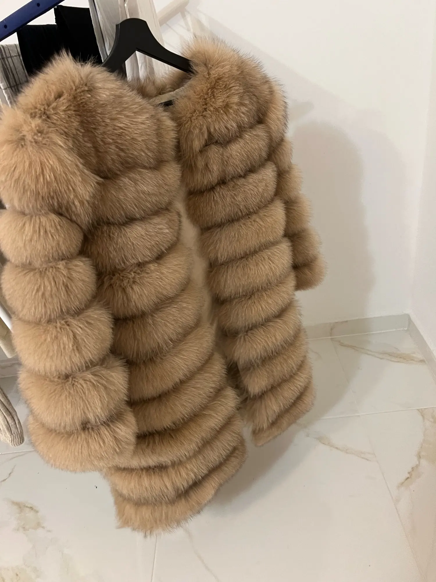 NEW Style 4in1 Real Fur Coats Women Natural Real Fur Jackets Vest Winter Outerwear Women Fox Fur Coat High Quality Fur Clothes