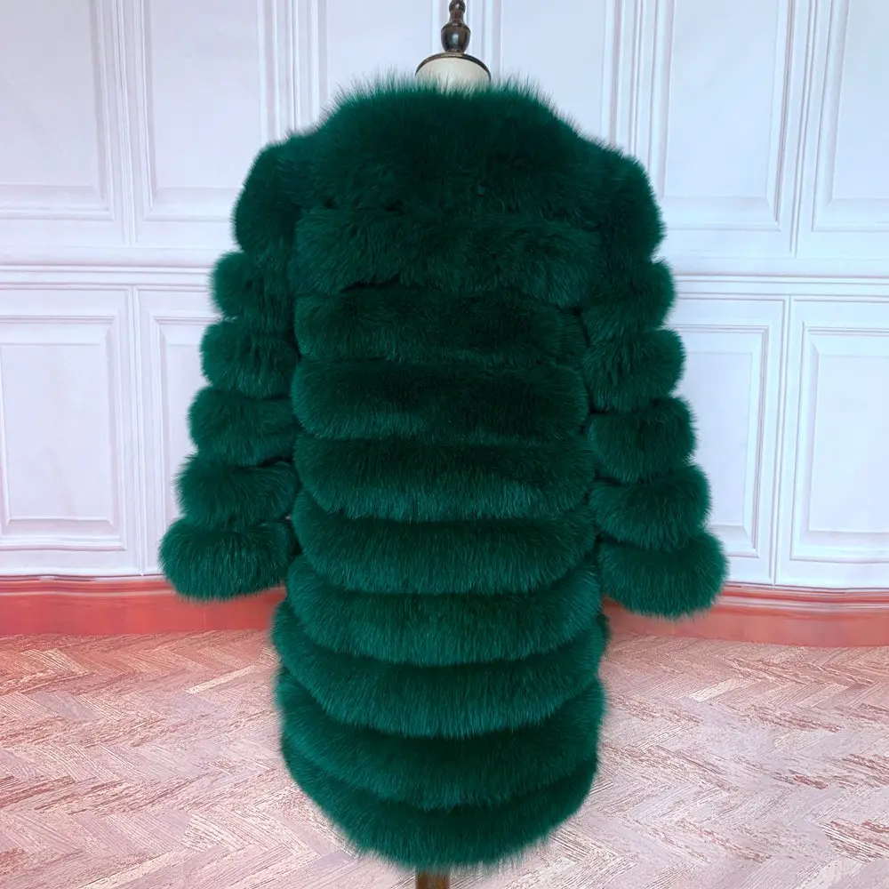 NEW Style 4in1 Real Fur Coats Women Natural Real Fur Jackets Vest Winter Outerwear Women Fox Fur Coat High Quality Fur Clothes