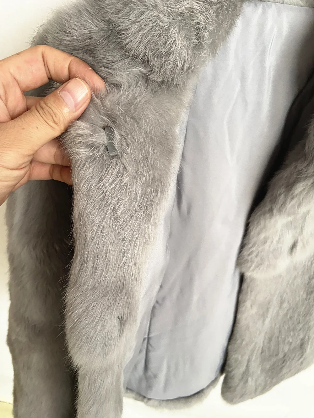 Fancy Rani Natural Rabbit Fur Coat Women Winter Jacket Real Leather And Fur Women's Clothing Female Outerwears With 2024