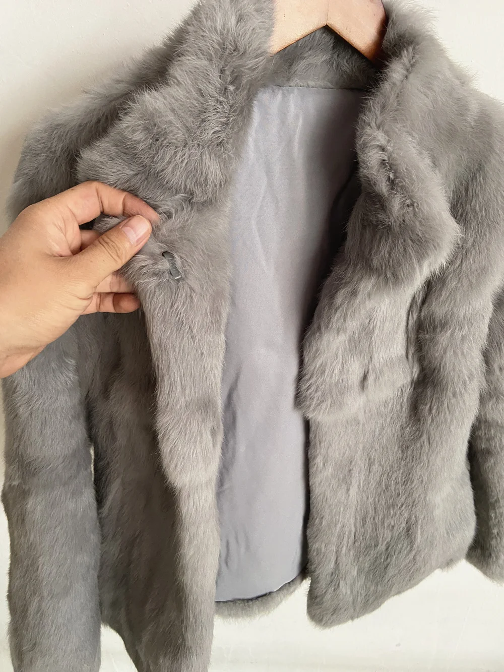 Fancy Rani Natural Rabbit Fur Coat Women Winter Jacket Real Leather And Fur Women's Clothing Female Outerwears With 2024