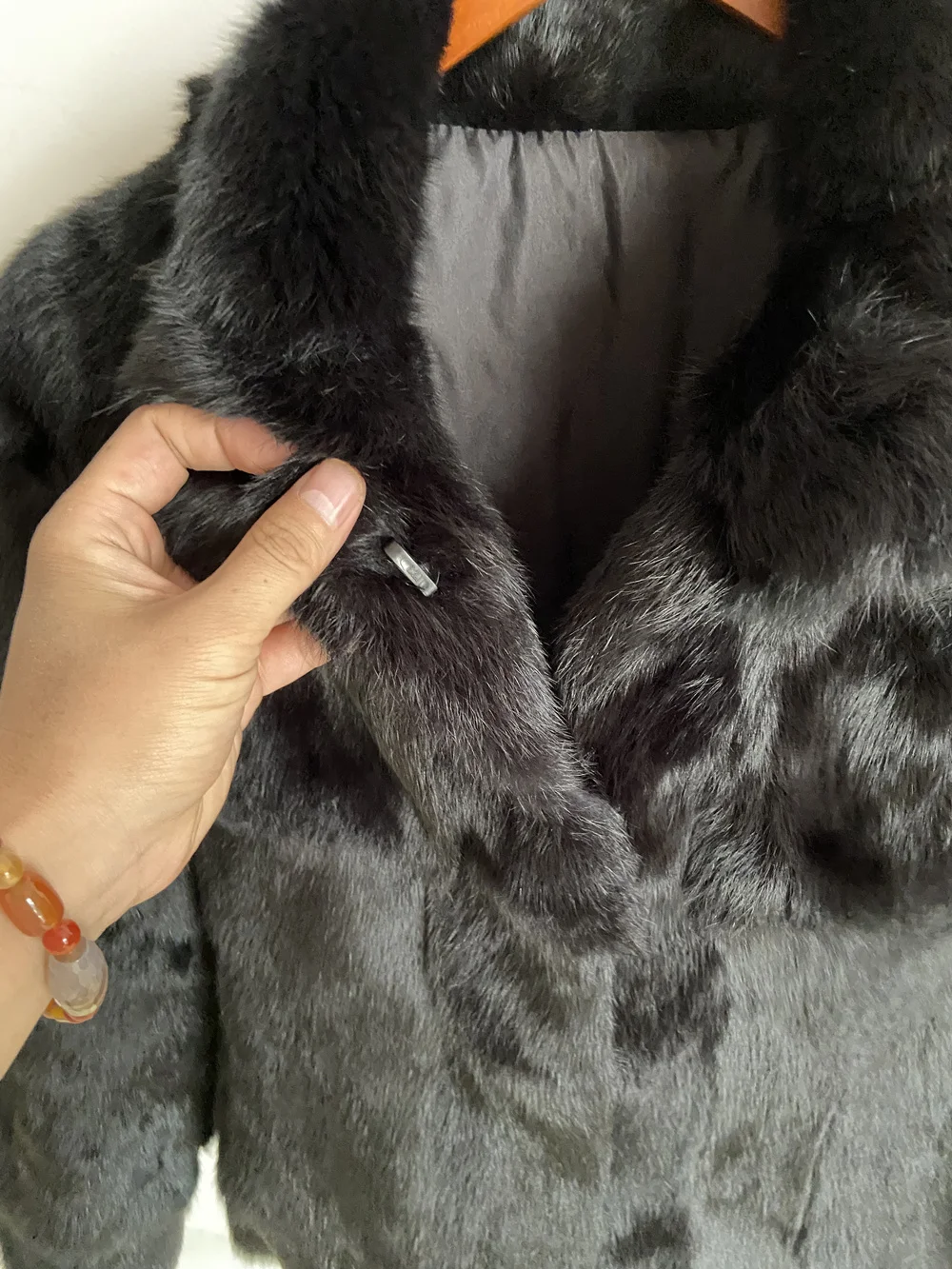 Fancy Rani Natural Rabbit Fur Coat Women Winter Jacket Real Leather And Fur Women's Clothing Female Outerwears With 2024