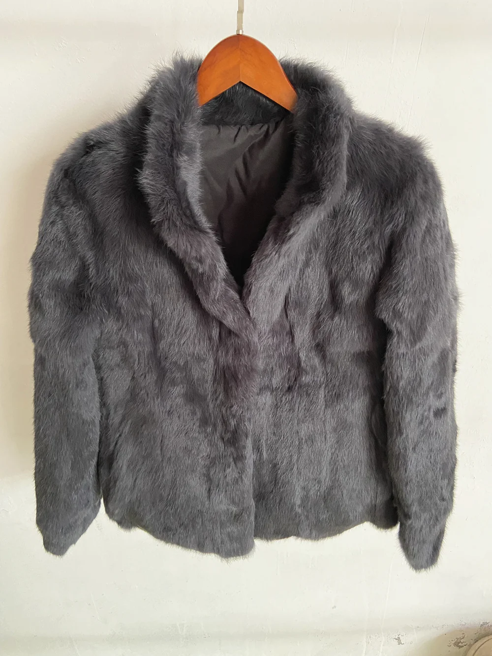 Fancy Rani Natural Rabbit Fur Coat Women Winter Jacket Real Leather And Fur Women's Clothing Female Outerwears With 2024