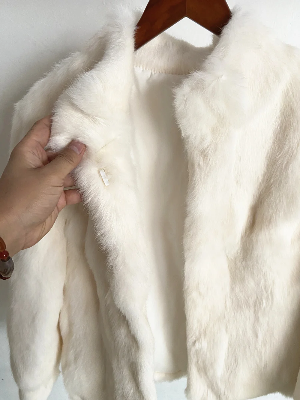 Fancy Rani Natural Rabbit Fur Coat Women Winter Jacket Real Leather And Fur Women's Clothing Female Outerwears With 2024
