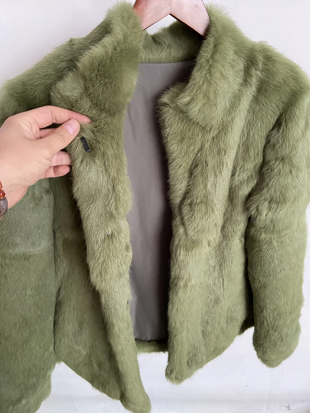 Fancy Rani Natural Rabbit Fur Coat Women Winter Jacket Real Leather And Fur Women's Clothing Female Outerwears With 2024