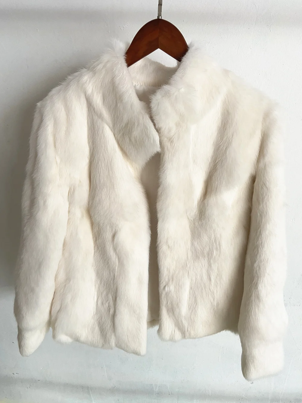 Fancy Rani Natural Rabbit Fur Coat Women Winter Jacket Real Leather And Fur Women's Clothing Female Outerwears With 2024