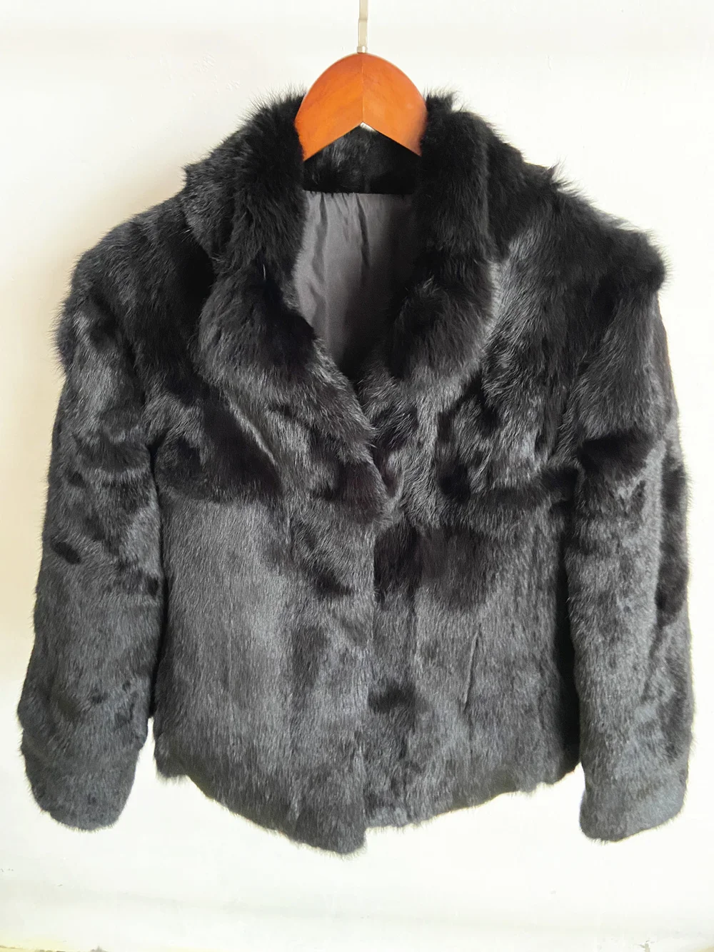 Fancy Rani Natural Rabbit Fur Coat Women Winter Jacket Real Leather And Fur Women's Clothing Female Outerwears With 2024