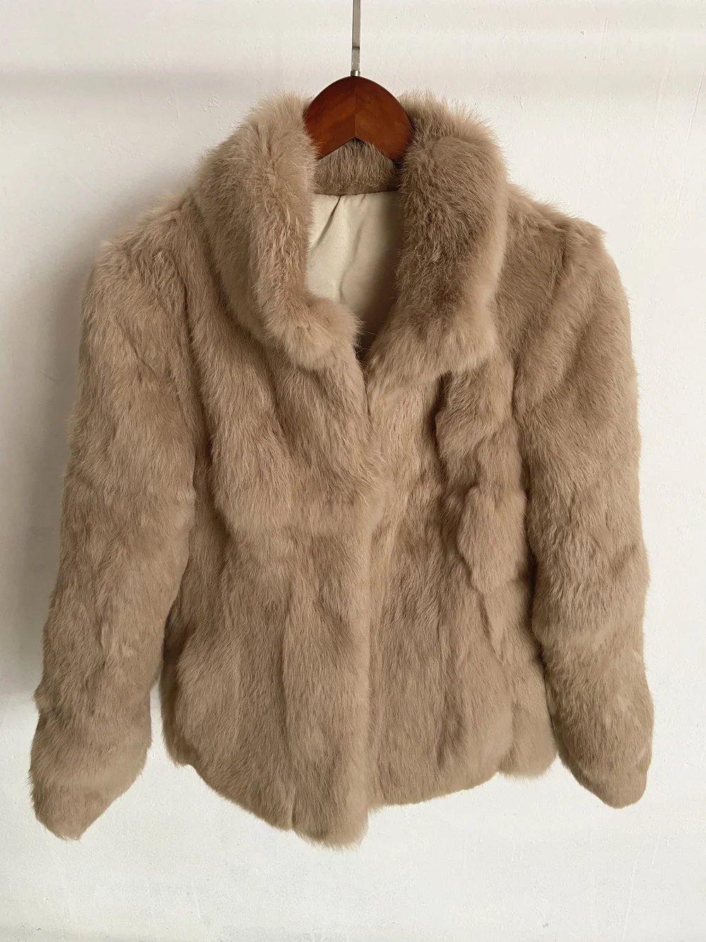 Fancy Rani Natural Rabbit Fur Coat Women Winter Jacket Real Leather And Fur Women's Clothing Female Outerwears With 2024