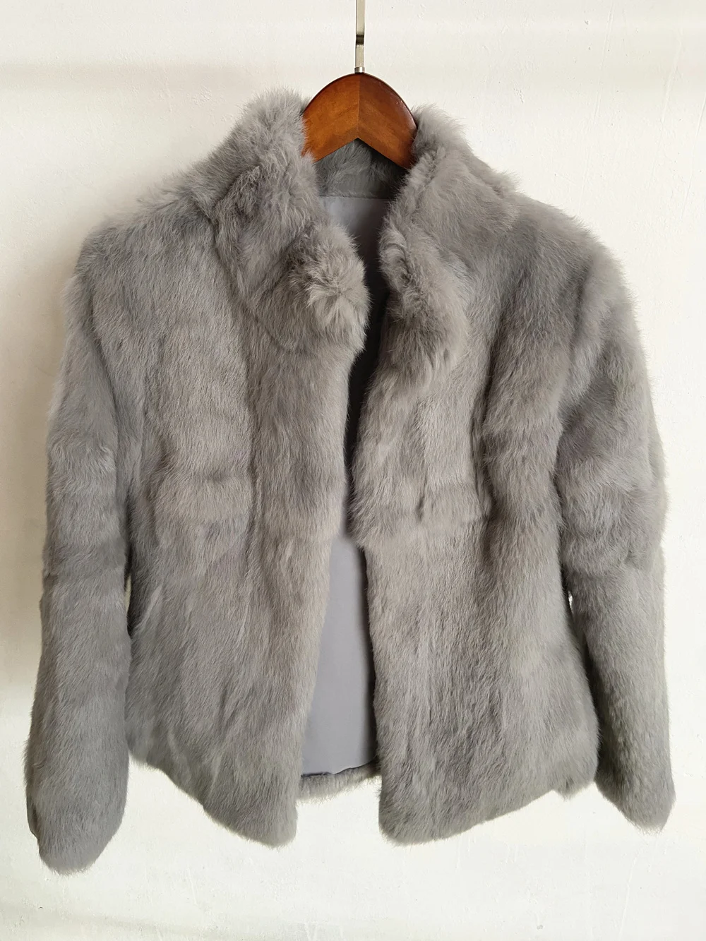 Fancy Rani Natural Rabbit Fur Coat Women Winter Jacket Real Leather And Fur Women's Clothing Female Outerwears With 2024