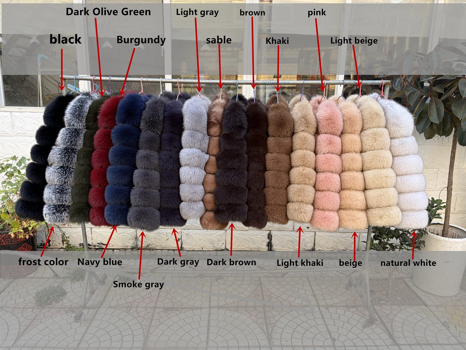 QUEENTINA Fox Fur Coat Real Winter Women'S Fashion Brown 2026 Leather And Skin Clothing Natural New In Coats & Jackets Tops Sale