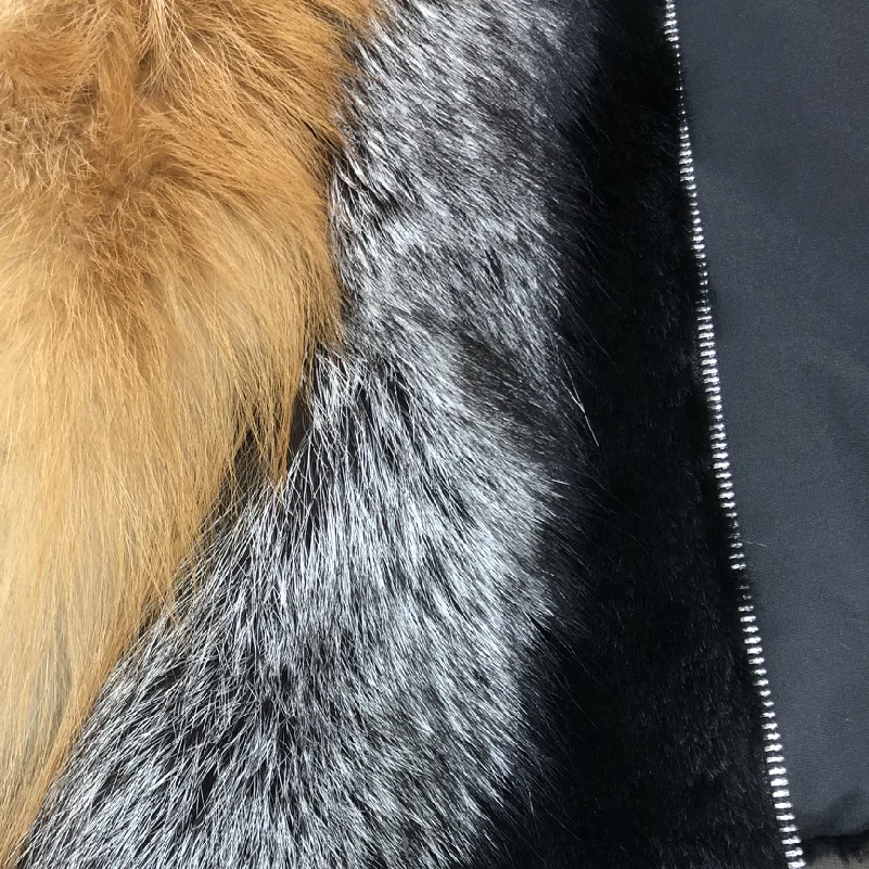 Women's Real Fox Fur Jacket, Warm and Fashionable in Winter