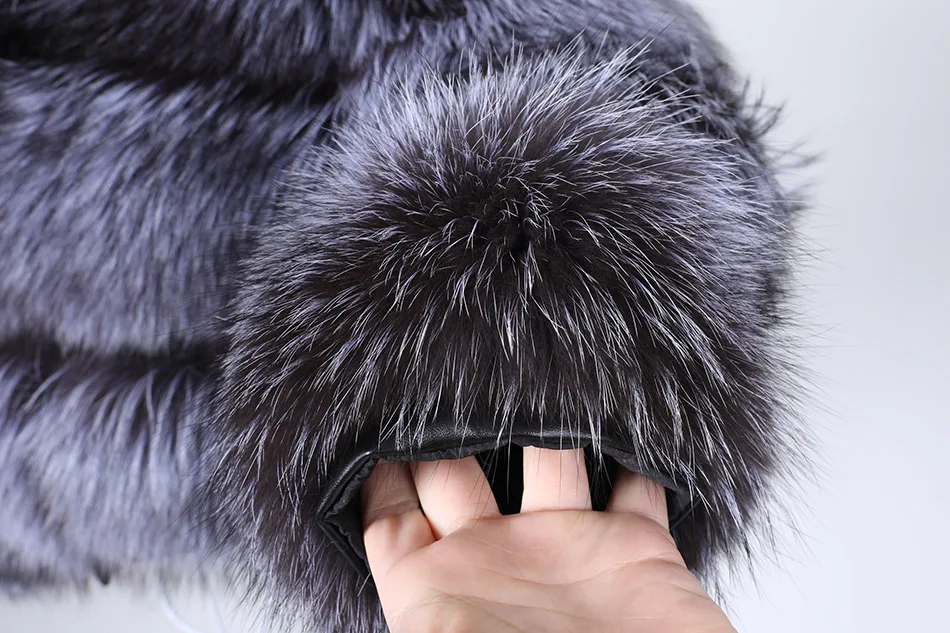 2026 Maomaokong Super Hot Winter Women Luxury Thick Real Raccoon Fur Coat Natural Fox Fur Jacket Plus Size Jackets Female Vest