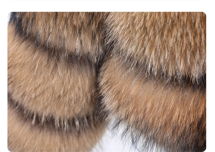 2026 Maomaokong Super Hot Winter Women Luxury Thick Real Raccoon Fur Coat Natural Fox Fur Jacket Plus Size Jackets Female Vest