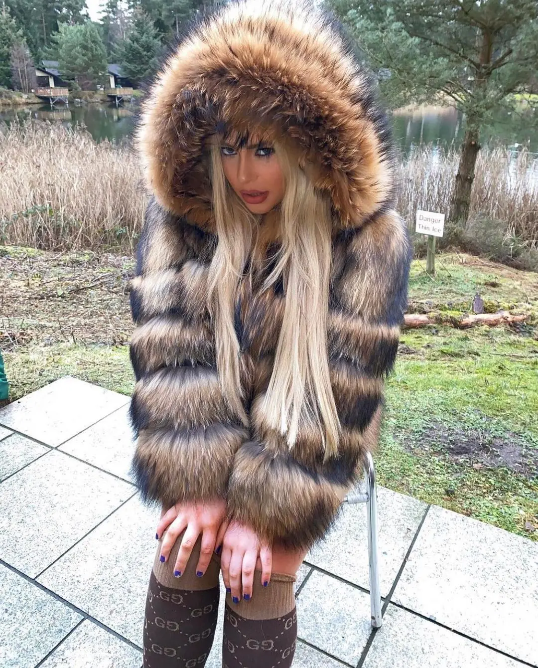 2026 Maomaokong Super Hot Winter Women Luxury Thick Real Raccoon Fur Coat Natural Fox Fur Jacket Plus Size Jackets Female Vest
