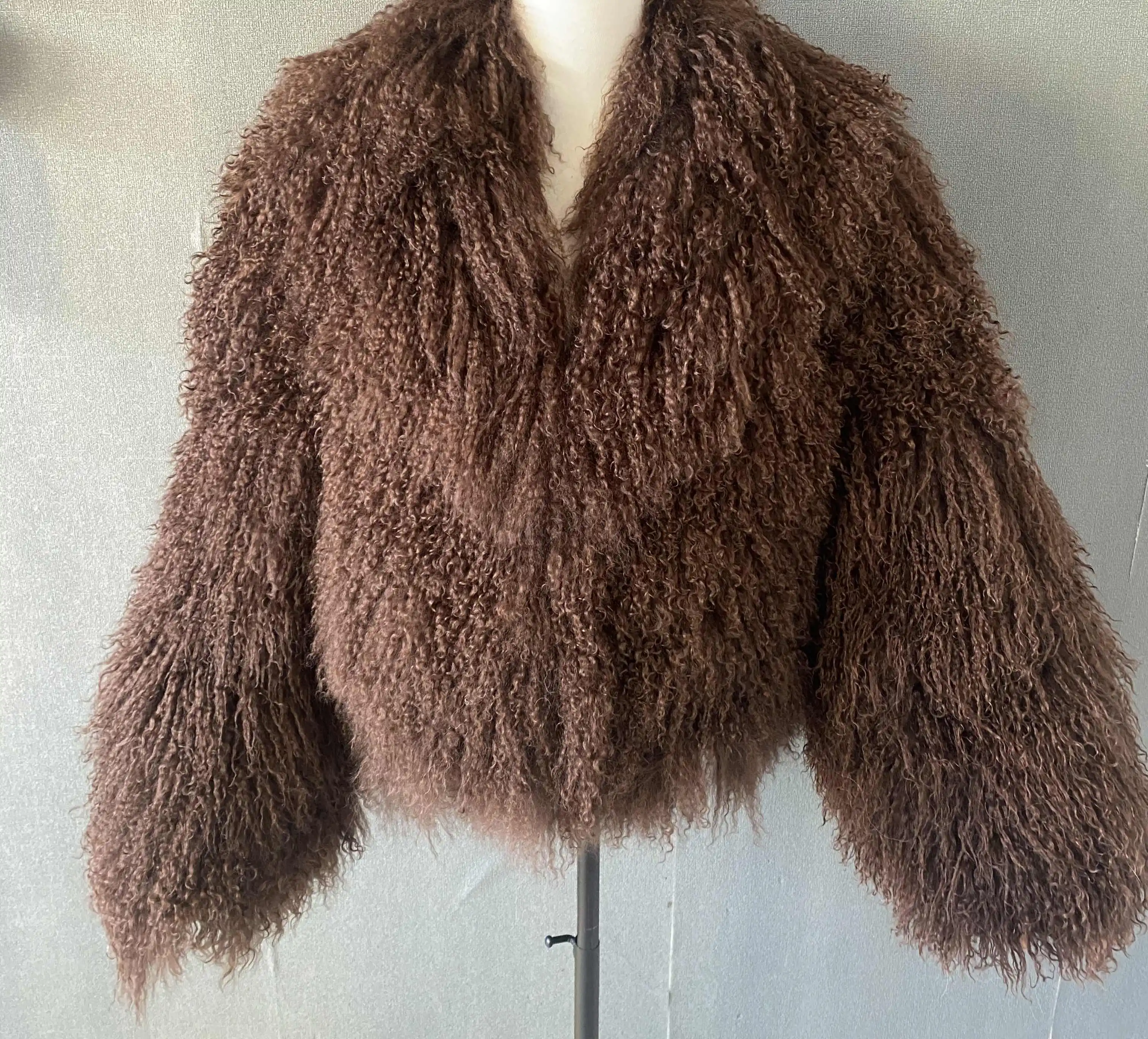 Y New Winter Autumn Fashion Real Fur Jacket Women Genuine Mongolia Lapel Sheep Fur Coat