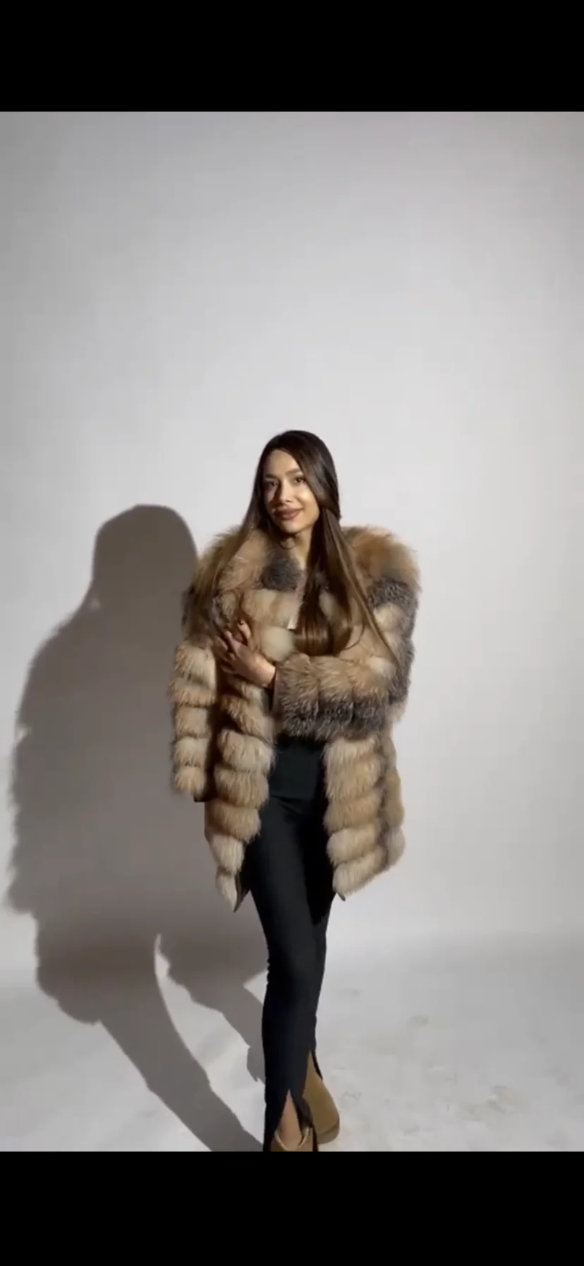 NEW Real Fur Coats Women Natural Real Fur Jackets Vest Winter Outerwear Women Silver Blue Fox Coat High Quality Fur Clothes