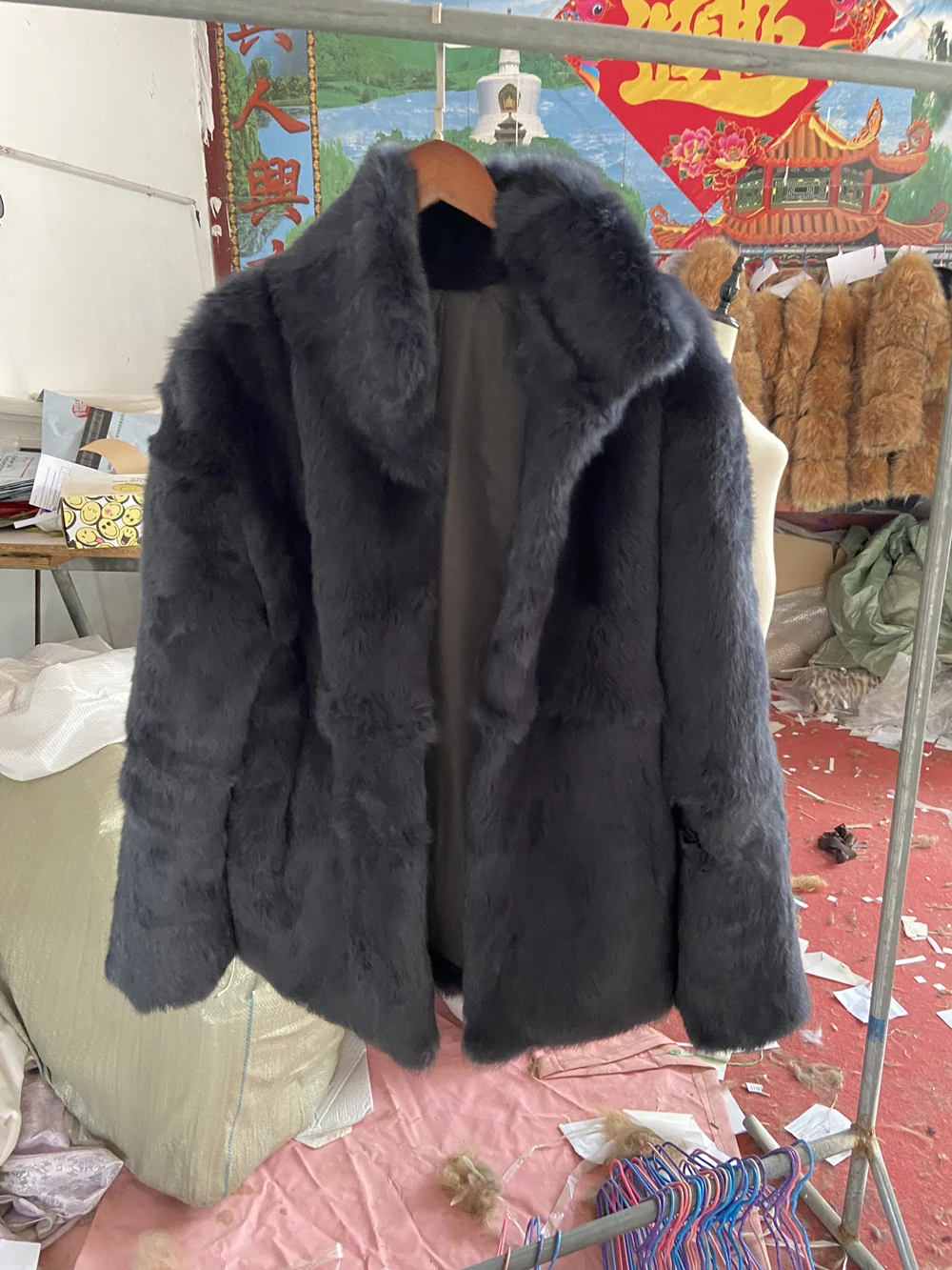 Fancy Rani Natural Fur Coat Women Winter Jacket Real Leather And Fur Bolero Women's Clothing Female Outerwears With 2024 Black